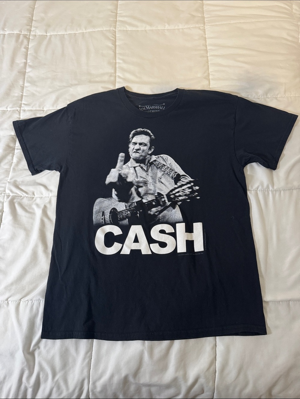 Marshall Black Graphic 'CASH' Band Tee